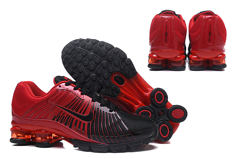 Men Nike AIR Shox Black Red Shoes